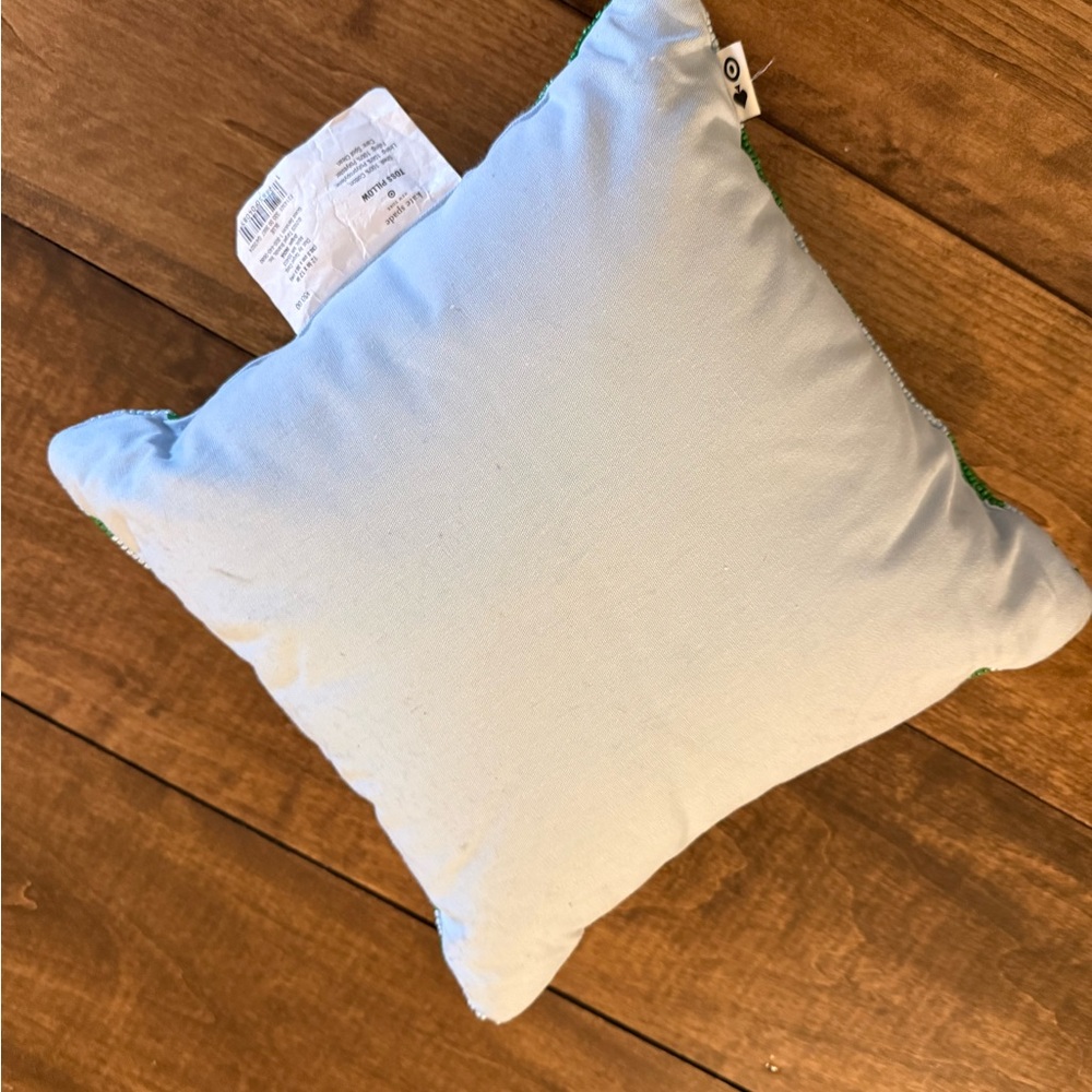 Kate Spade beaded Green and White Floral Throw Pillow - Picture 2 of 3